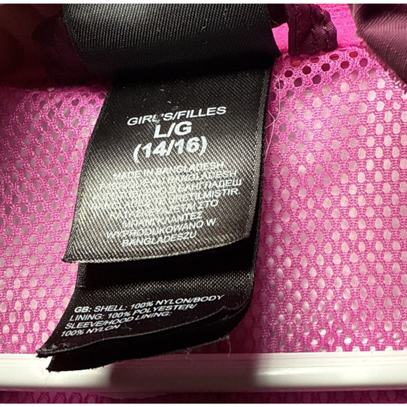 The North Face Girls Rain Jacket DryVent Purple/Pink Size L 14/16 - Picture 6 of 6